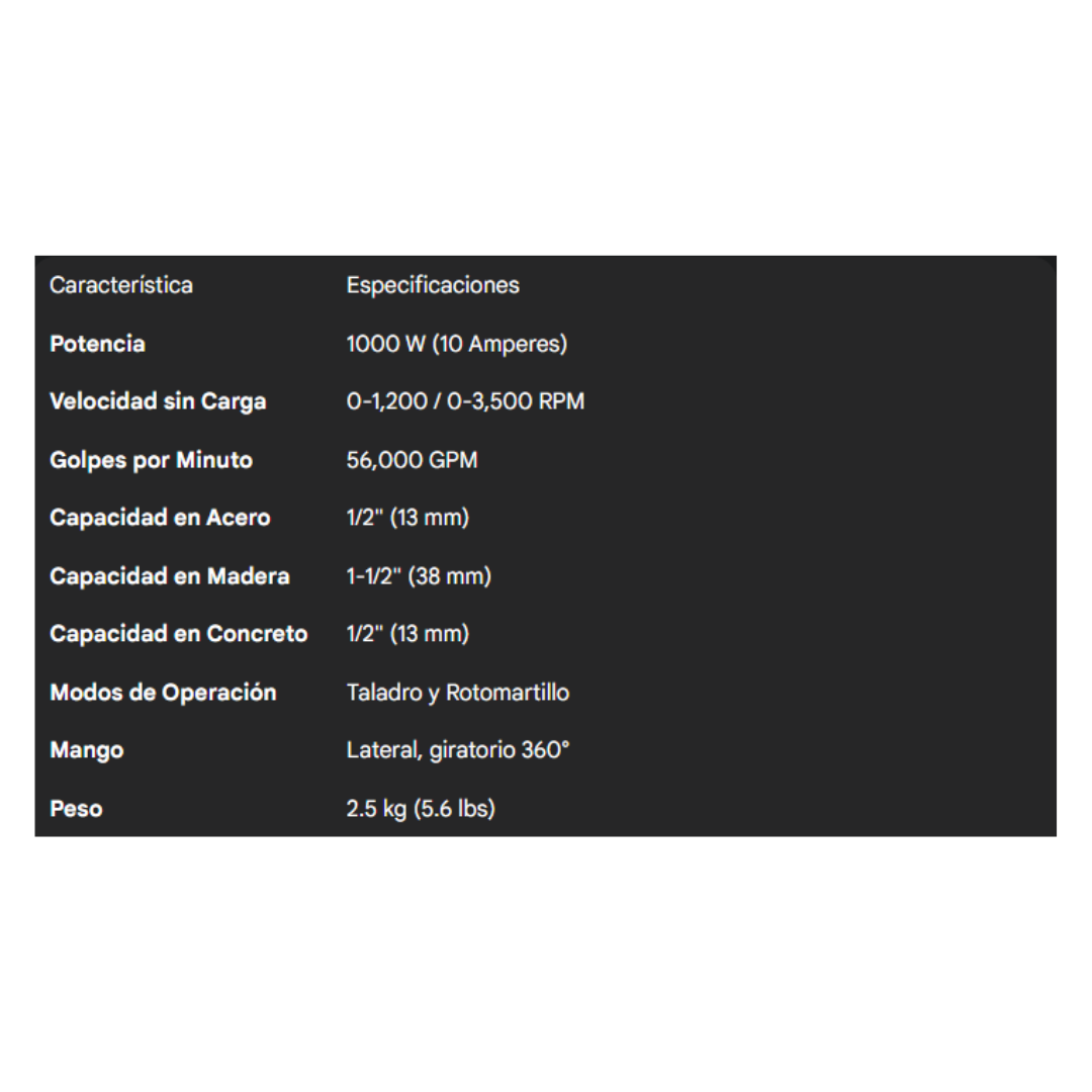 ROTOMARTILLO DEWALT DWD520K
