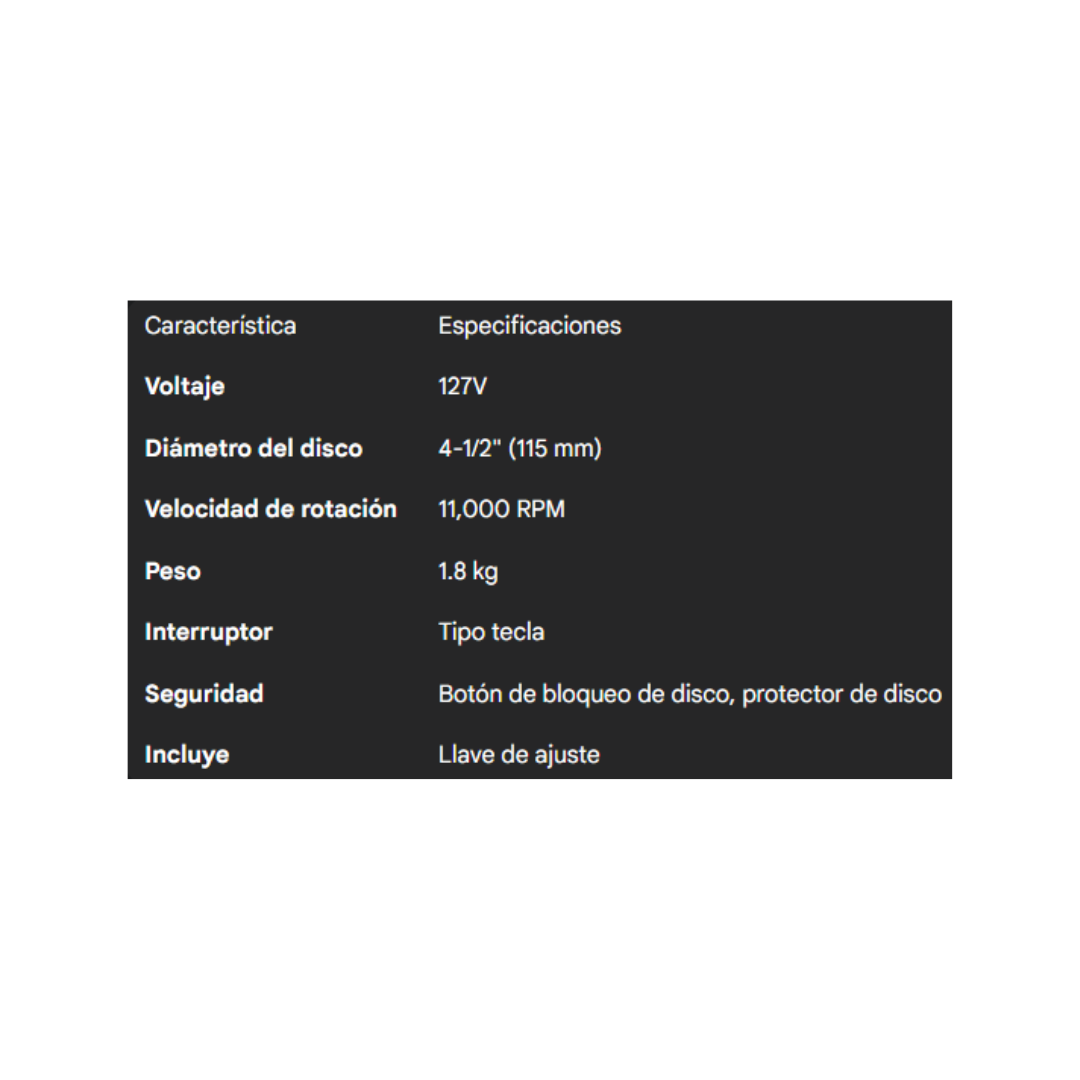 ESMERILADORA DEWALT DWE4010