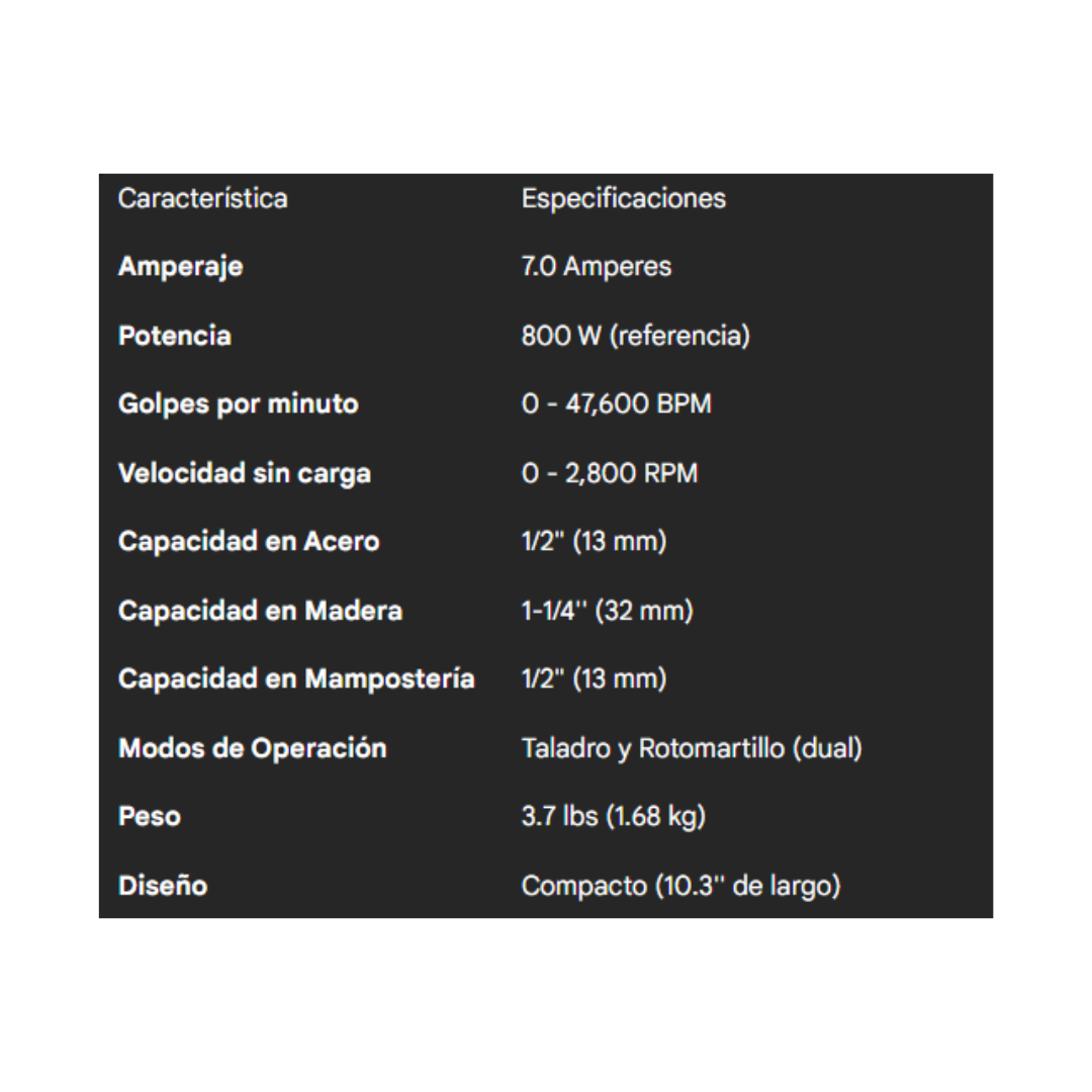 TALADRO PERCUTOR DEWALT DWE5010