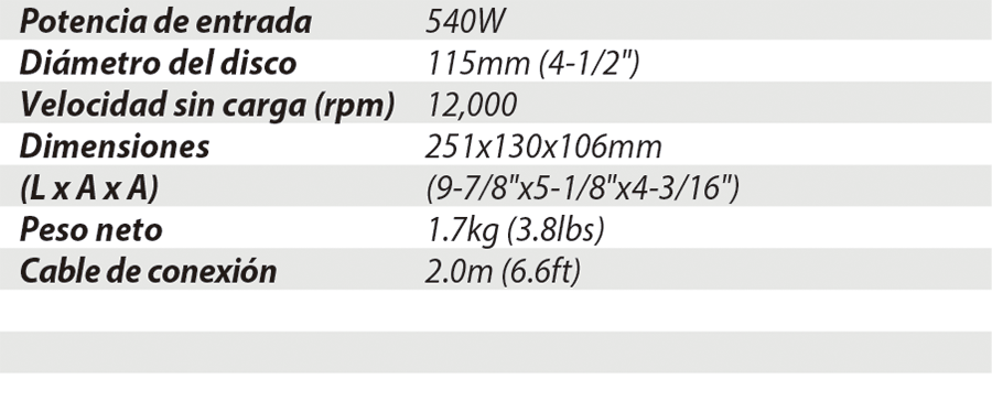 ESMERILADORA M0901B MAKITA
