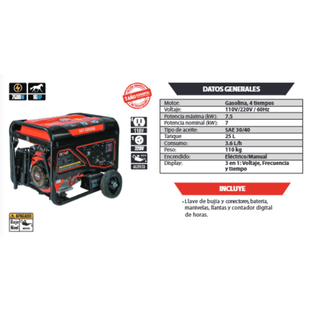 Generador Nitro NIT-G8500E (8500W)