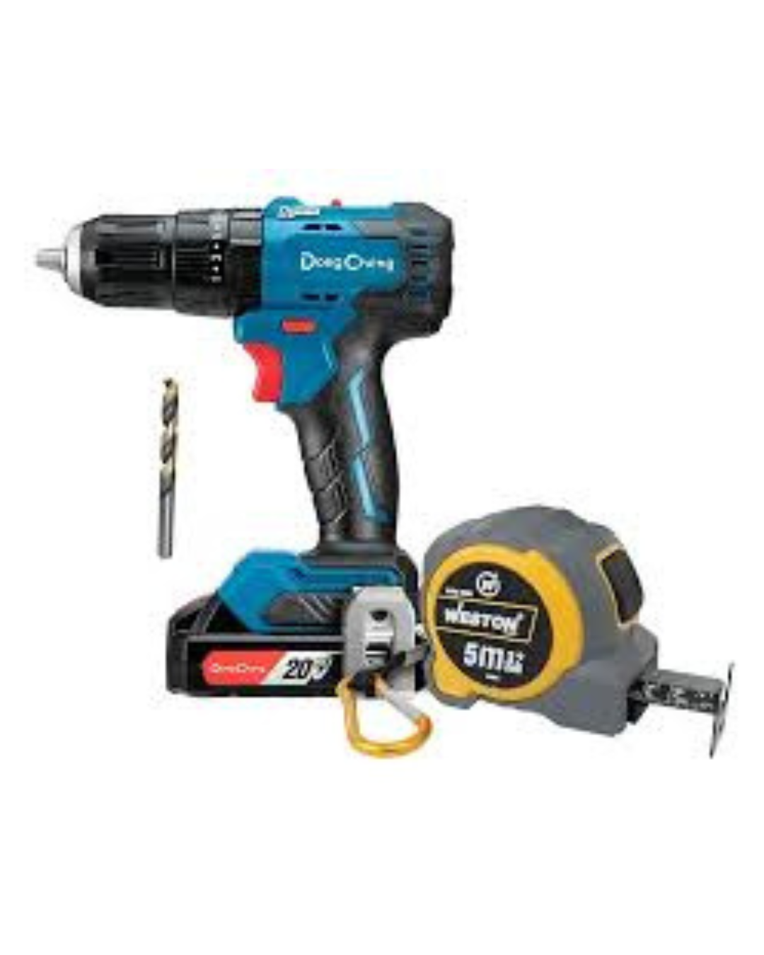 ROTOMARTILLO 20V 1800RPM 1/2" + BROCA AV 3/8" 10PZ + FLEXOMETRO 5M