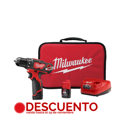 Kit de taladro percutor/destornillador M12™ de 3/8" 2408-22