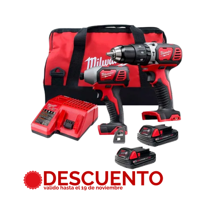 COMBO M18 DE 2 HERRAMIENTAS INALAMBRICAS CON BATERIA DE IONES DE LITIO 2697-22CT