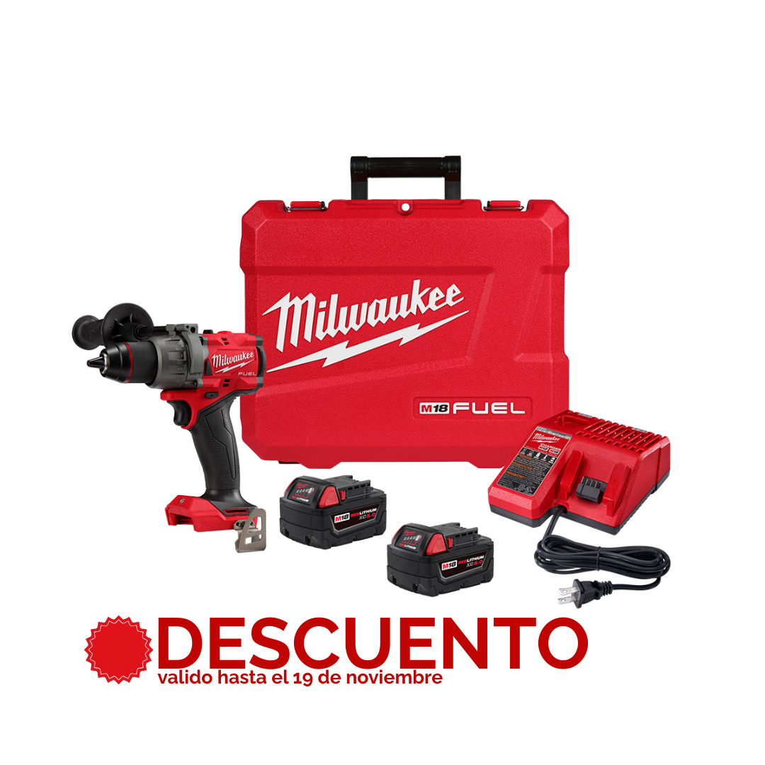 KIT TALADRO PERCUTOR M18 FUEL 1/2 2904-22