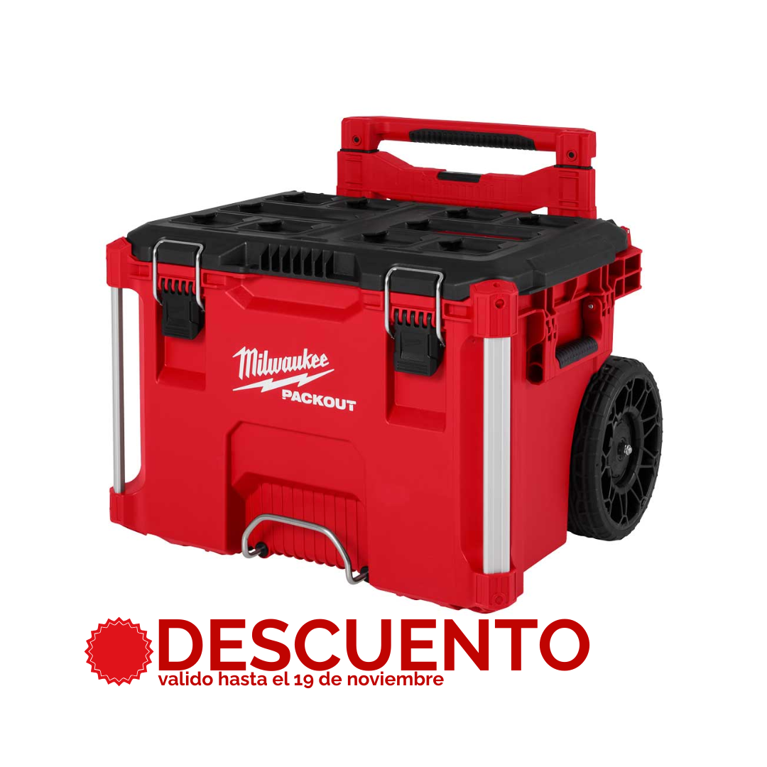 Taladro M18 FUEL™, ESMERILADORA FUEL y PACKOUT Rodante con Descuento Especial