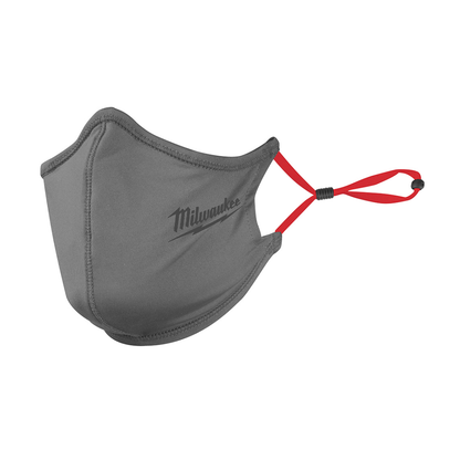 Mascarilla Milwaukee de 2 Capas Color Gris (1 Pieza) | Reutilizable y Transpirable | Modelo 48-73-4230