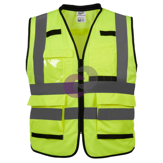 CHALECO DE SEGURIDAD AMARILLO DE ALTO RENDIMIENTO Y ALTA VISIBILIDAD CLASE 2: S/M 48-73-5041