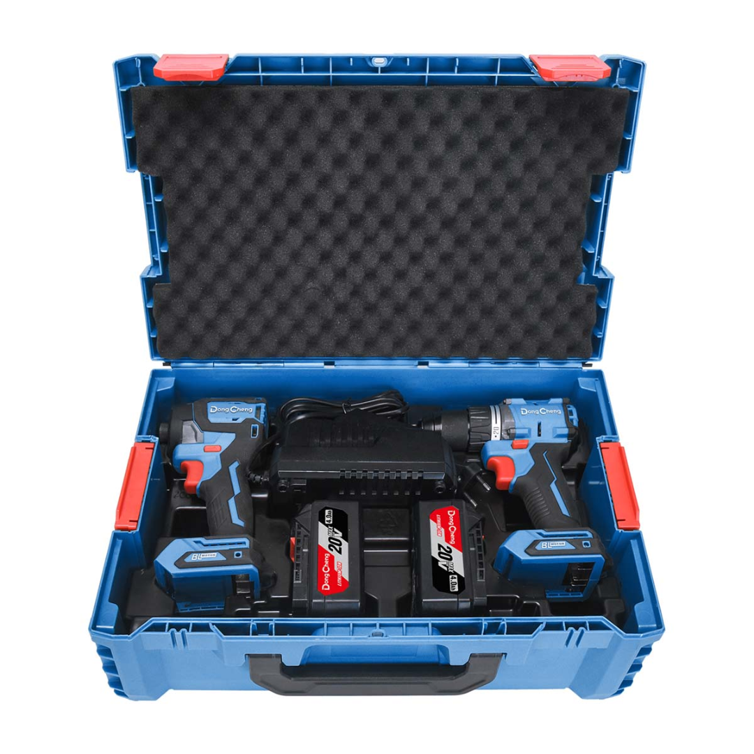 KIT TALADRO + ATORNILLADOR INALAMBRICO SIN CARBONES 20V MAX/4.0Ahx2 (DCPL208 + DCJZ2060i)