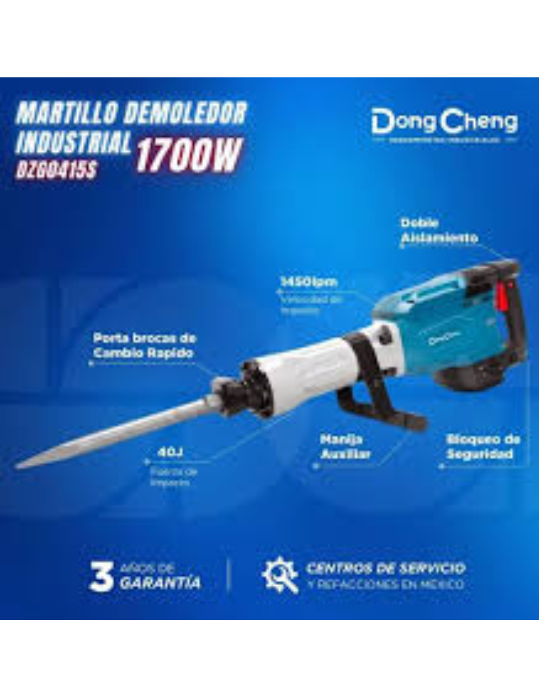 MARTILLO DEMOLEDOR 1700 W 1450 IPM