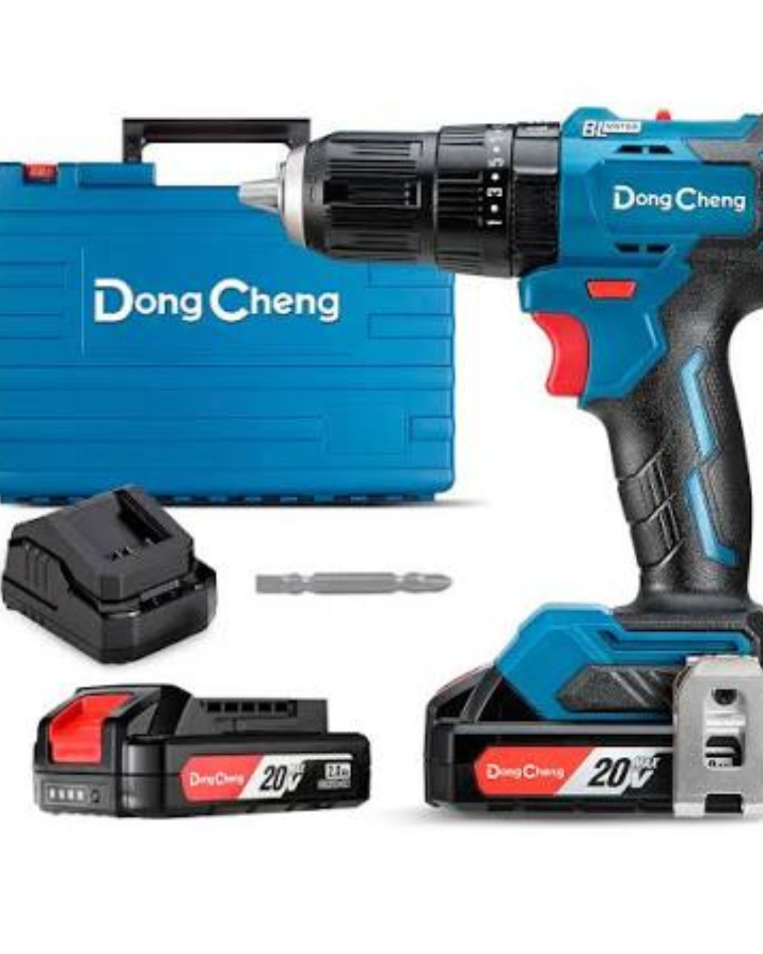 ROTOMARTILLO/ATORNILLADOR INALAMBRICO SIN CARBONES 20V MAX/2.0Ahx2 1/2" 1800 RPM 27000 IPM
