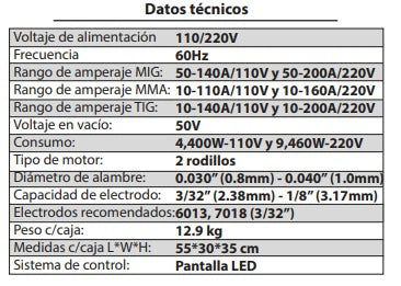 SOLDADORA INVERTER AXT-EM204BV