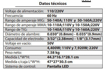 SOLDADORA INVERTER AXT-EM160LED