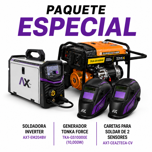 Paquete Especial Soldadora + Generador + Careta